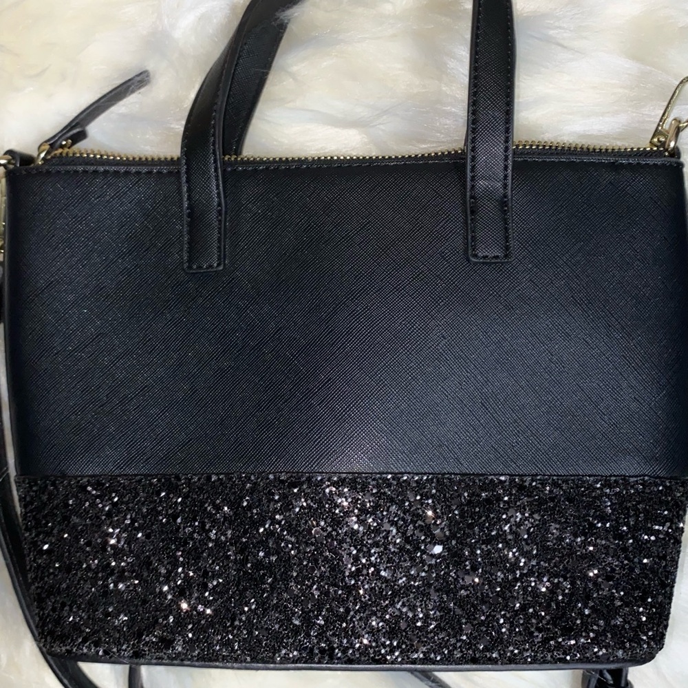 Kate Spade Black and Gold Glitter Tote - Picture 3 of 3